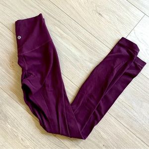 Lululemon align leggings Merlot burgundy  7/8